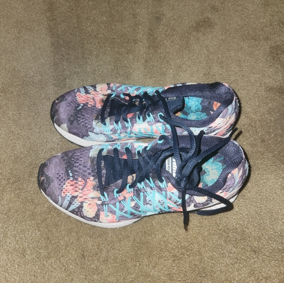 Nike Air Zoom Pegasus 32 Photosynthesis 724381-401 Dark Obsidian Floral Size 6 - Picture 2 of 9